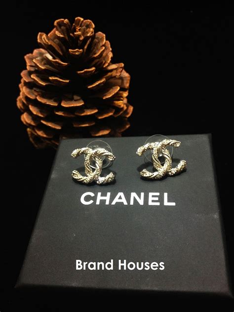 chanel earring back|genuine Chanel earrings.